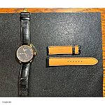TISSOT Black Crocodile Leather Watch Strap – Classic Style - Image 3