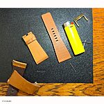 SKMEI Yellow Cow Leather Watch Strap Classic Flat - Image 4