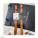 ROTARY Brown Cow Leather Watch Strap - Classic Style - Image 5