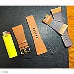 SKMEI Yellow Cow Leather Watch Strap Classic Flat - Image 5