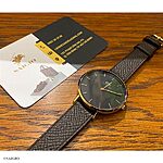 DW DANIEL WELLINGTON Brown Epsom Calf Leather Flat Classic Watch Strap