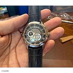 BULOVA Gray Crocodile Leather Classic Watch Strap - Image 4