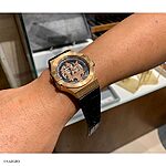 MASERATI Black Crocodile Leather Flat Classic Watch Strap - Image 5