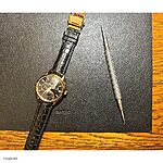TISSOT Black Crocodile Leather Watch Strap - Classic Style - Image 3