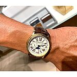 FREDERIQUE CONSTANT Watch Strap, Brown Crocodile Leather, Classic Style