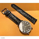 TISSOT Classic Black Crocodile Leather Watch Strap