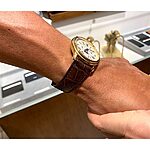 FREDERIQUE CONSTANT Watch Strap, Brown Crocodile Leather, Classic Style - Image 5