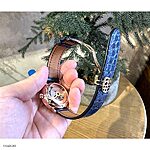 FREDERIQUE CONSTANT Watch Strap – Dark Blue Crocodile Leather, Classic Flat Design - Image 5