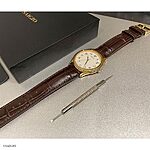SEIKO Classic Brown Crocodile Leather Watch Strap