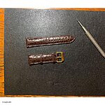 FREDERIQUE CONSTANT Brown Crocodile Leather Watch Strap, Classic Style - Image 2