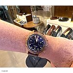 ORIS Brown Vintage Thread Leather Watch Strap