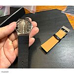 SKAGEN Black Leather Watch Strap – Classic Flat Style - Image 2
