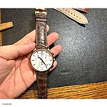 TISSOT Brown Crocodile Leather Watch Strap Classic Style