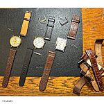 MOVADO Brown Crocodile Leather Classic Flat Watch Strap - Image 5
