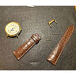FREDERIQUE CONSTANT Watch Strap, Brown Crocodile Leather, Classic Style - Image 2