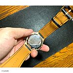 MASERATI Black Crocodile Leather Flat Classic Watch Strap - Image 3