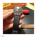 SKAGEN Black Leather Watch Strap – Classic Flat Style - Image 4