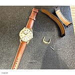 CITIZEN Classic Brown Leather Watch Strap - Image 4