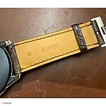 Huawei WATCH GT2 Classic Brown Crocodile Leather Watch Band - Image 5
