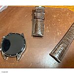Huawei WATCH GT2 Classic Brown Crocodile Leather Watch Band - Image 2