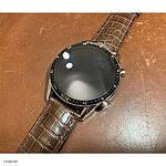 Huawei WATCH GT2 Classic Brown Crocodile Leather Watch Band - Image 3