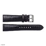 Dây Đồng Hồ Da Cá Sấu Màu Đen Kiểu Cổ Điển Size 19-16mm