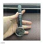 TISSOT Classic Black Crocodile Leather Watch Band