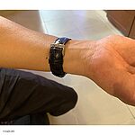 OMEGA DE VILLE Black Crocodile Leather Watch Strap Classic Style - Image 4