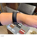 STUHRLING PRESTIGE Black Epsom Calf Leather Watch Strap - Classic Style - Image 4