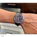 FREDERIQUE CONSTANT Black Crocodile Leather Watch Strap Classic Style