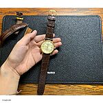 LONGINES Brown Crocodile Leather Classic Flat Watch Strap