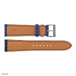 Dark Blue Crocodile Leather Watch Strap, Classic Style, 21mm - Image 2