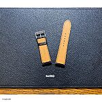 ORIENT Classic Black Crocodile Leather Watch Strap - Image 5