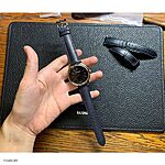 SWAROVSKI Classic Navy Blue Leather Watch Strap - Image 4