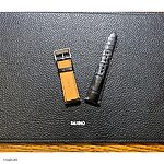 ORIENT Classic Black Crocodile Leather Watch Strap - Image 4
