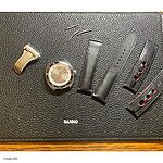Hamilton Pan-Euro Black Leather Watch Strap - Classic Style - Image 2