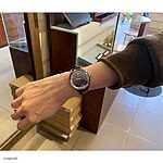 SWAROVSKI Classic Navy Blue Leather Watch Strap