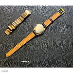 CITIZEN Flat Classic Black Leather Watch Strap - Image 4