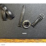 MAURICE LACROIX Watch Strap in Black Crocodile Leather - Classic Style - Image 2
