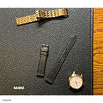 CITIZEN Flat Classic Black Leather Watch Strap - Image 2