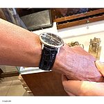 MAURICE LACROIX Watch Strap in Black Crocodile Leather - Classic Style - Image 5