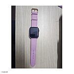 Apple Watch SERIES 9 Premium Pink Epsom Calf Leather Band - Image 2