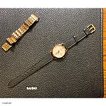 CITIZEN Flat Classic Black Leather Watch Strap - Image 3