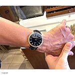 MAURICE LACROIX Watch Strap in Black Crocodile Leather - Classic Style