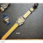 TISSOT Cow Leather Watch Strap in Navy Blue – Classic Style - Image 3