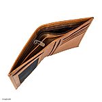 Men's Standing Cow Leather HERITAGE Wallet in Yellow – Large Size - Image 3