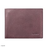 Men's Vintage Cow Leather Wallet, Classic Natural Grain, Brown, Large Size