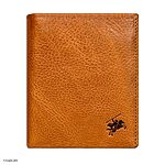 Men's Standing Cow Leather HERITAGE Wallet in Yellow – Large Size