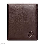 Men's Standing NAPA Cowhide Wallet, Soft Natural Grain, Brown, Large Size