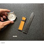 CASIO Classic Flat Black Leather Watch Strap - Image 5